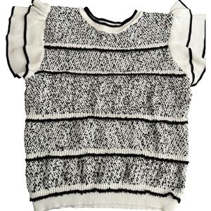 Stylish Black and White Women's Top